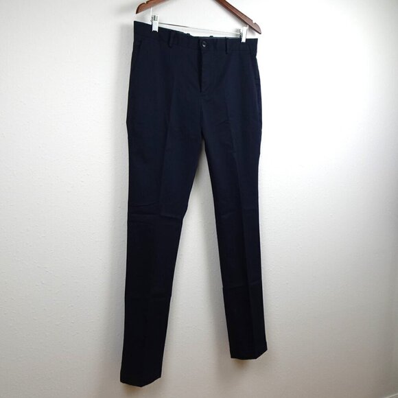 Perry Ellis Chino Pants Men's Size 34x34 Blue Slim Fit Stretch Spill Repellent - Picture 3 of 11